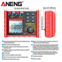 Тестер опору ізоляції Aneng MH15 750V AC/ 1000V DC Voltage, тест 100-1000V / 0,1МОм - 2000МОм, опір 0Ом - 60МОм, LCD з підсвіткою