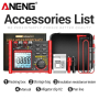 Тестер опору ізоляції Aneng MH15 750V AC/ 1000V DC Voltage, тест 100-1000V / 0,1МОм - 2000МОм, опір 0Ом - 60МОм, LCD з підсвіткою