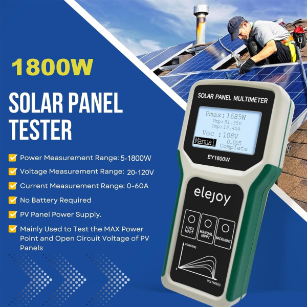 Фото - Цифровий тестер потужності фотоелектричних модулів EleJoy EY1800W