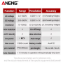Мультиметр Aneng M113 600V AC/DC Voltage, NCV, LCD дисплей