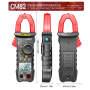 Струмові (токові) кліщі Aneng CM82 600V AC/DC Voltage, 600A AC/DC Current, NCV, мультиметр, LCD з підсвіткою, True RMS