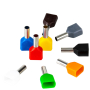 Кабельний наконечник трубчастий подвійний TE7510 для жил 2х0.75мм² (уп. - 100шт)