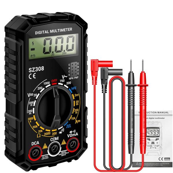 Фото - Мультиметр Aneng SZ308 750V AC/1000V DC Voltage, 10A DC Current, NCV, LCD з підсвіткою