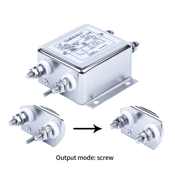 Фото - Фільтр ВЧ EMI 250VAC 40A 1ф YB42F3-40A-S