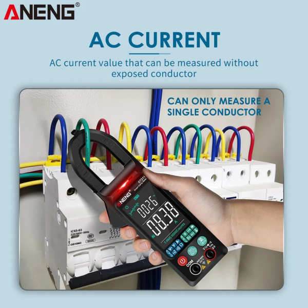 Фото - Струмові (токові) кліщі Aneng  ST211 600V AC/DC Voltage, 400A AC Current, NCV, мультиметр, кольор. дисплей, True RMS