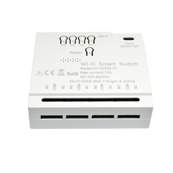 Фото - Tuya DIY-DC04-TY 10A WiFi 4канальний перемикач