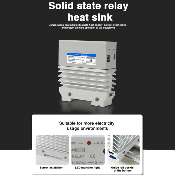 Фото - SSR реле 1фаза FCGT1-DR120DA, 120А, DC-AC