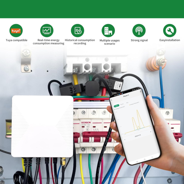 Фото - Лічильник електроенергії 3ф 300А WiFi Smart PC321-W