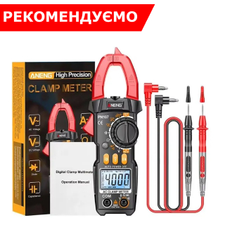Фото - Струмові (токові) кліщі Aneng PN107 600V AC/DC Voltage, 600A AC Current, NCV, мультиметр, LCD з підсвіткою