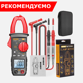 Фото - Струмові (токові) кліщі Aneng  ST181 600V AC/DC Voltage, 400A AC Current, NCV, мультиметр, LCD з підсвіткою