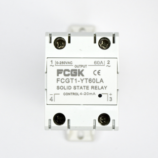 Фото - SSR регулятор потужності 1фаза  FCGT1-YT60VD, 60А, DC-AC (86543)