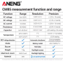 Струмові (токові) кліщі Aneng CM85 600V AC/DC Voltage, 600A AC Current, NCV, мультиметр, LCD з підсвіткою