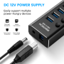 USB-хаб 3.1 Gen 2 HUB, 10Gbps, 13 портів USB 3.1 Gen 2, з блоком живлення 12V 6A