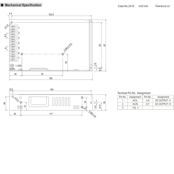 Фото - Блок живлення Mean Well LRS-150-12 оригінал (12VDC, 150W)