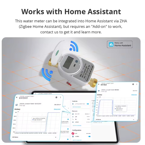 Фото - Лічильник води DN15 SMART ZigBee-WiFi