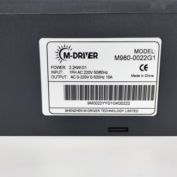 Фото - Частотний перетворювач з 220В 1фаза на 220В 3фази (1/3фаза) векторний 2.2KW M-Driver 980 з класом захисту IP66