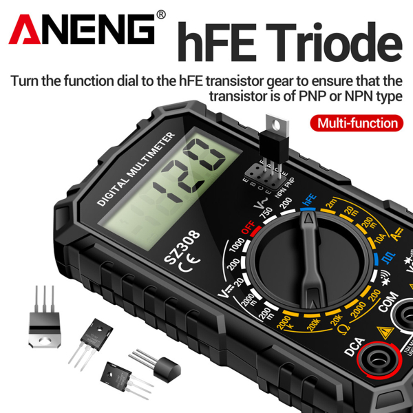 Фото - Мультиметр Aneng SZ308 750V AC/1000V DC Voltage, 10A DC Current, NCV, LCD з підсвіткою