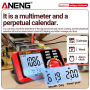 Мультиметр Aneng 612 600V AC/DC Voltage, 10A AC/DC Current, LCD з підсвіткою, Smart