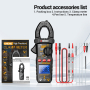 Струмові (токові) кліщі Aneng CM86 600V AC/DC Voltage, 600A AC/DC Current, NCV, мультиметр, LCD з підсвіткою