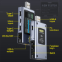 FNIRSI FNB58 USB тестер цифровий (струм / напруга / потужність / енергія)