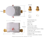 Лічильник води DN20 SMART ZigBee-WiFi