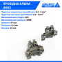 Двоярусна прохідна клема UKK5