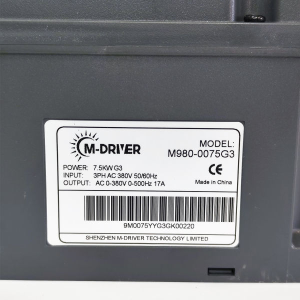 Фото - Частотний перетворювач 380В 3фази векторний 7.5KW M-Driver 980 з класом захисту IP66