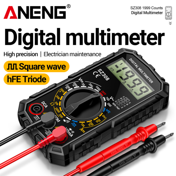 Фото - Мультиметр Aneng SZ308 750V AC/1000V DC Voltage, 10A DC Current, NCV, LCD з підсвіткою