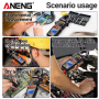 Струмові (токові) кліщі Aneng CM85 600V AC/DC Voltage, 600A AC Current, NCV, мультиметр, LCD з підсвіткою