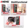 Мультиметр Aneng 622B 1000V AC/DC Voltage, 10A AC/DC Current, NCV, VA кольоров.дисплей, True RMS, Smart, лазерний індикатор