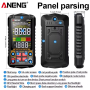 Мультиметр Aneng 625A 750V AC/ 1000V DC Voltage, 10A AC/DC Current, NCV, VA кольоров.дисплей, True RMS, Smart, літієвий акумулятор