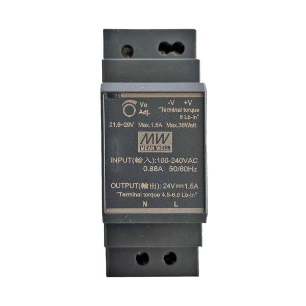 Фото - Блок живлення Mean Well HDR-30-24 оригінал (24VDC, 30W)