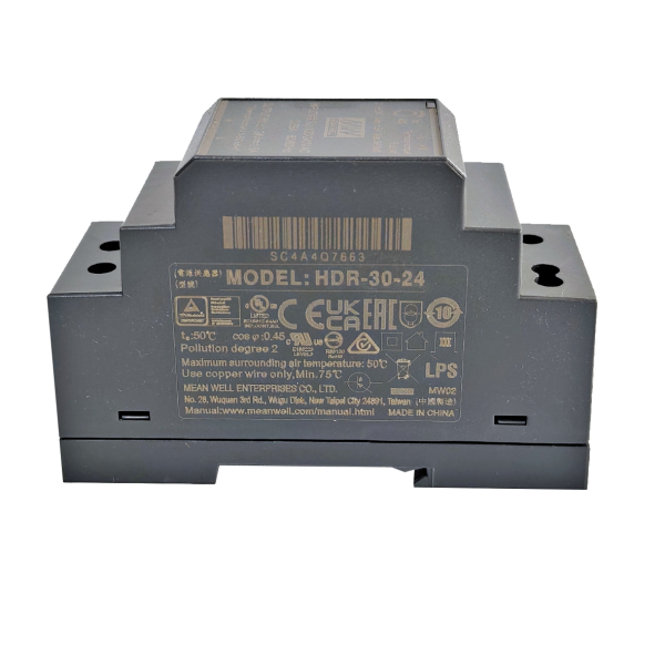 Фото - Блок живлення Mean Well HDR-30-24 оригінал (24VDC, 30W)