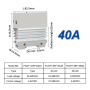 SSR реле 1 фаза FCGT1-DR40DA, 40А, DC-AC