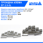Прохідна клема ST 2,5 - 3L 3-рівнева
