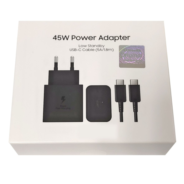 Фото - Блок живлення 45Вт QC3.0, SFC 2.0, USB type-C для телефону з кабелем 1,8м