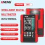 Мультиметр Aneng Q60 750V AC/ 600V DC Voltage, NCV, LCD з підсвіткою, True RMS, Smart, голосове управління