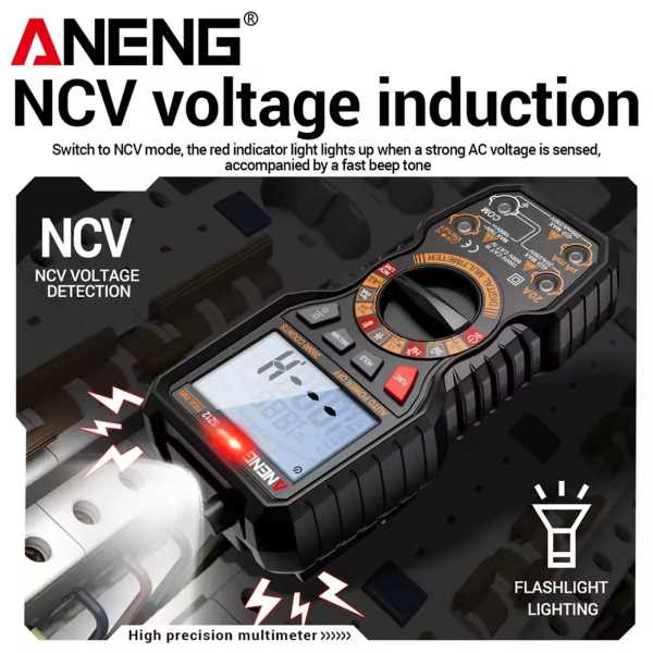 Фото - Мультиметр Aneng SZ12 750V AC/ 1000V DC Voltage, 20A AC/DC Current, NCV, LCD з підсвіткою, True RMS