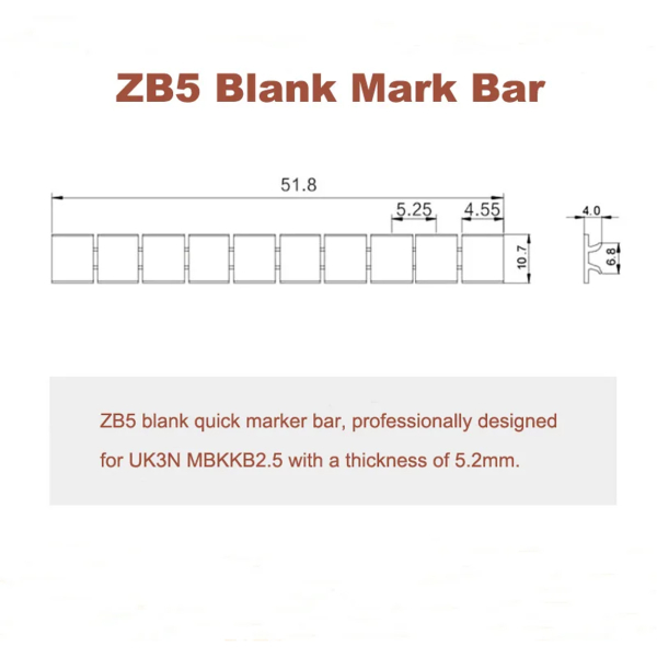 Фото - Маркування для клем ZB5 blank без символів