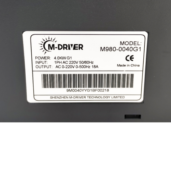 Фото - Частотний перетворювач з 220В 1фаза на 220В 3фази (1/3фаза) векторний 4KW M-Driver 980 з класом захисту IP66