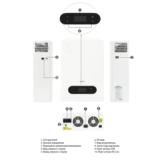 Фото - Інвертор VMS-III-5K-48 5000W OFF Grid (гібридний)