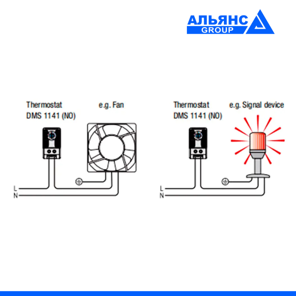 Фото - Термостат DMS 1141-F NO t-0-60 C