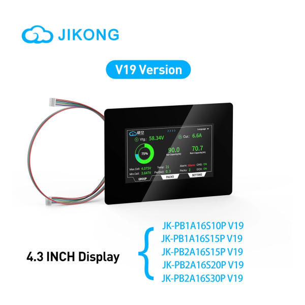 Фото - Дисплей сенсорний для BMS JK PB V19 4,3дюйми LCD 4.3 TTL-P