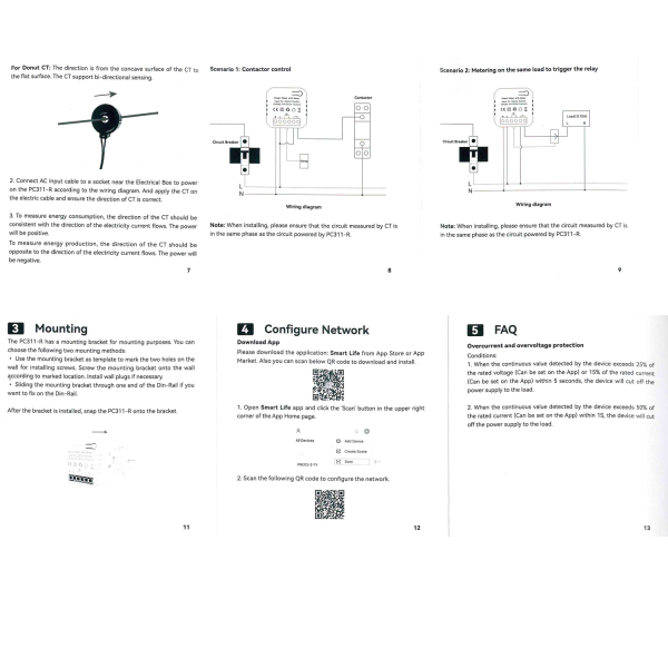 Фото - Лічильник електроенергії PC 311-W-TY/R/120A*1, 1ф 120А, Relay, WiFi Smart 