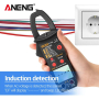 Струмові (токові) кліщі Aneng  ST184 450V AC/DC Voltage, 600A AC Current, NCV, мультиметр, LCD з підсвіткою, True RMS