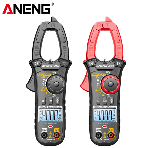 Фото - Струмові (токові) кліщі Aneng CM83 600V AC/DC Voltage, 1000A AC Current, NCV, мультиметр, LCD з підсвіткою