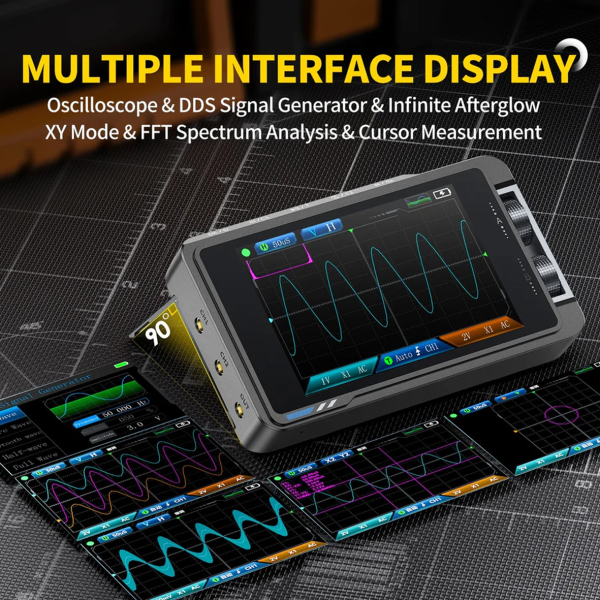 Фото - FNIRSI DS215H, 2 щупи, 50MHz*2 осцилограф / генератор сигналів, розширена комплектація