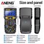 Мультиметр Aneng SZ306 600V AC/DC Voltage, 10A DC Current, LCD з підсвіткою