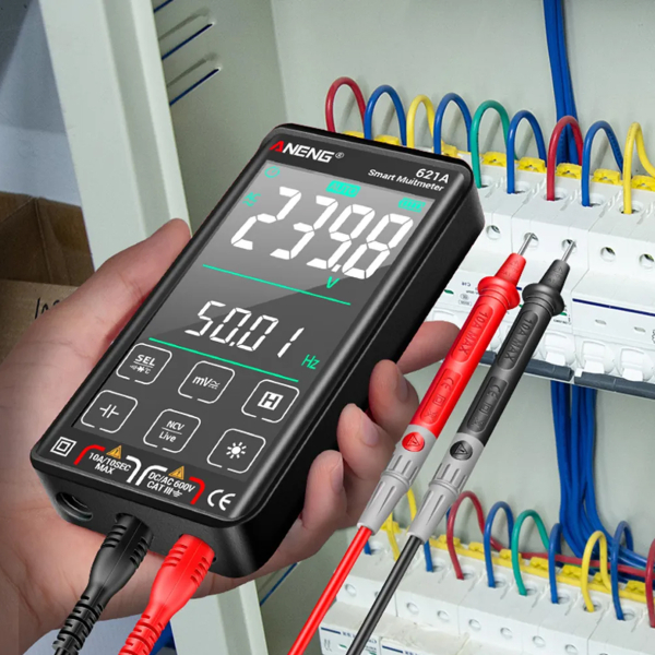 Фото - Мультиметр Aneng 621A 1000V AC/DC Voltage, 10A AC/DC Current, NCV, VA кольоров.дисплей, True RMS, Smart, літієвий акумулятор