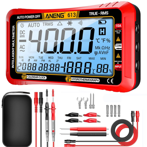 Фото - Мультиметр Aneng 613 600V AC/DC Voltage, 10A AC/DC Current, LCD з підсвіткою, True RMS, Smart